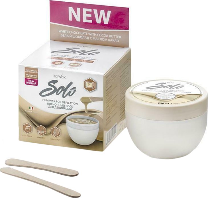 Italwax - Filmwax v kelímku - BÍLÁ ČOKOLÁDA - SOLO - 250 ml