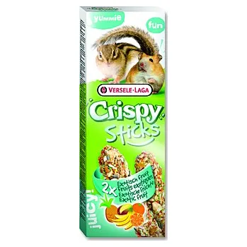 Krmivo pro hlodavce Tyčinky VERSELE-LAGA Crispy s exotickým ovocem pro křečky a veverky 110g