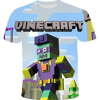 Pánské tričko TRIČKO MINECRAFT 3D FIALOVÁ POSTAVA Velikost: 160