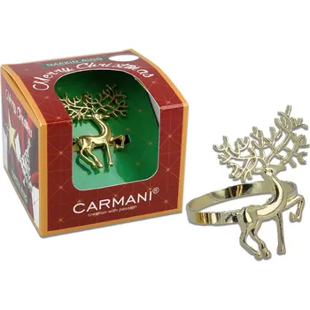 Papírový ubrousek Hanipol - Kroužek na ubrousky, Sob, zlato - 4,5*5,5 cm