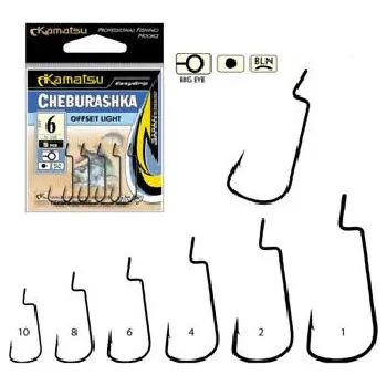 Rybářský háček Kamatsu háčky Cheburashka Offset Light K-338 Velikost: 10