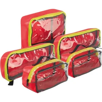 Lékárnička HUM Německo HUM Sada vnitřních brašen pro batoh AEROCASE® - PRO1R PL1C - voděodolný materiál - červené