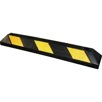 parkovací zábrana Parkovací doraz, pryžový, délka 900 mm, barva žluto-černá, včetně montážního materiálu