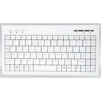 AMEI Keyboard AM-K2001W CZECH Slim Mini Multimedia Keyboard White (USB/PS2 version)