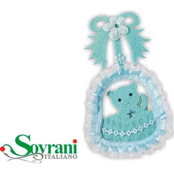 Železářství Modrá dětská ozdoba pro novorozeně - 16 cm