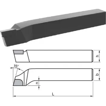 Příslušenstí k soustruhu DENAS 223717-25x25-H10 - Nůž soustružnický 25x25x140mm stranový levý H10 (K10), DIN 4980