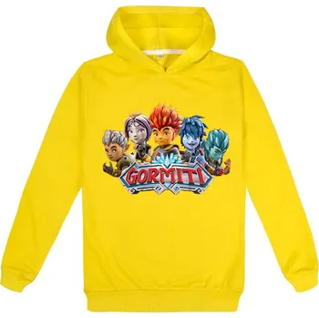 Chlapecký svetr Dětská mikina Gormiti s kapucí Barva: Žlutá, Velikost: 160 cm (děti 10-12 let)