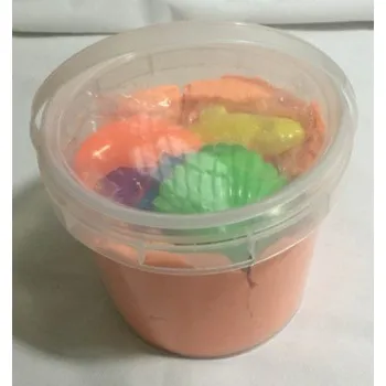 Hra na zahradu Tekutý kinetický písek střední set - plastový box (1000g)