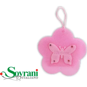 Železářství Malá růžová taštička ve tvaru květiny - 8 cm