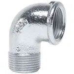 GEBO Litinové koleno MF 90° pozink Velikost: 3"