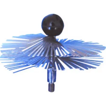 Komínová štětka KARTÁČ KOMÍNOVÝ - nerezový pr.150 mm, komínový-zploštělý, nerezový drát, M12