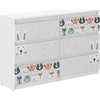 Komoda WD Dětská komoda 140 cm - Pan králík