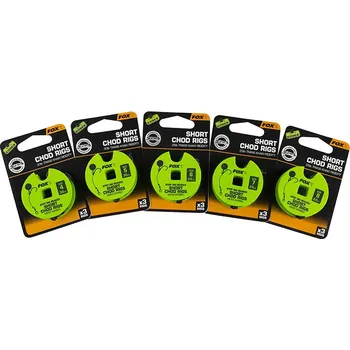 Rybářský háček Háčky Fox Edges Chod Rigs s krátkými protihroty, 3 ks