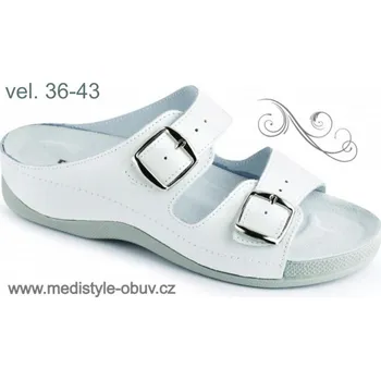 Dámská zdravotní obuv MEDISTYLE EMA PE-511 pantofel bílý, bílá - 43