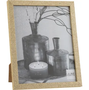 Rám na obraz Zlatý dekorativní fotorámeček s flitry Glitter gold - 22*2*27 cm / 20*25cm