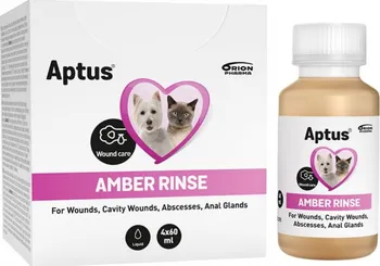 Lék pro psa a kočku Orion Pharma Aptus Amber Rinse 4x 60 ml