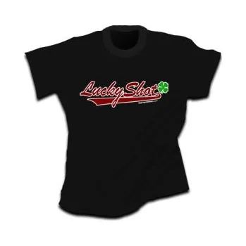 Pánské tričko T-SHIRT - GAMERSWEAR LuckyShot (black) CZE Triko s krátkým rukávem XXL (5072)