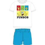 E Plus M Pyžamo krátký rukáv SpongeBob modré bavlna 110 cm