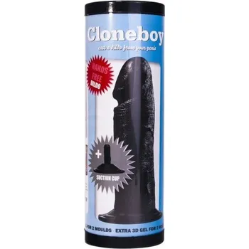 Dildo Cloneboy Suction Black, sada pro domácí odlití penisu