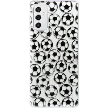 Pouzdro na mobilní telefon Odolné silikonové pouzdro iSaprio - Football pattern - black - Samsung Galaxy M52 5G