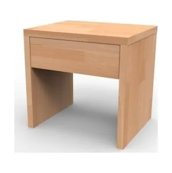Noční stolek TEXPOL Noční stolek UNI Z - z bukového masivu s parketovým vzorem - Akce!, buk masiv