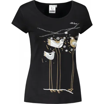 Dámské tričko Dámské triko ALTISPORT CARRYOVER ALW043122 ČERNOZLATÁ M