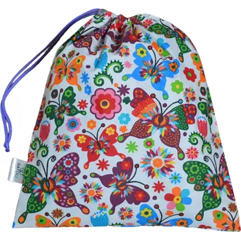 Školní sáček Šatoli.cz Pytlík na bačkory 34x29 cm Motýli