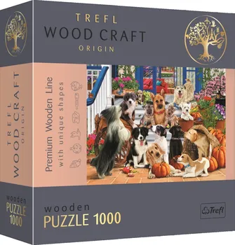 Puzzle Trefl Wood Craft Origin Psí přátelství 1000 dílků