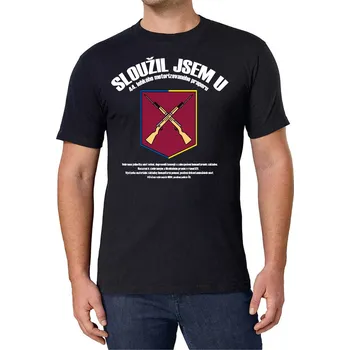 Pánské tričko STRIKER Sloužil jsem u 44. lehkého motorizovaného praporu Barva: Černá, Velikost: XL