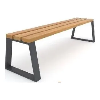 Zahradní lavice HTI Lavička Sant KA-K1108 Délka latí: 1500 mm, Typ ukotvení: dlouhé (k zabetonování), Barva konstrukce: bílá komaxit (RAL 9003)