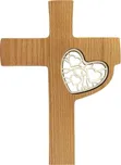 Amadea Dřevěný kříž s vkladem srdce 20…
