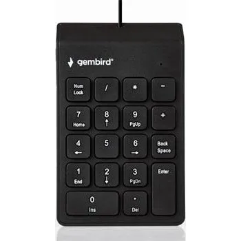 Klávesnice Gembird Numerická klávesnice KPD-U-02, USB, černá