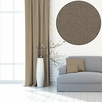 Dekorační látka Blackout West - sv. hnědá obšití okrajů 140