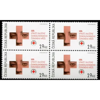 Poštovní známka Česká pošta (2019) č. 1053 **- 4-bl - Česká republika - Červený kříž