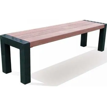 Zahradní lavice HTI Lavička Lomelo KA-K1042 Délka latí: 1500 mm, Typ ukotvení: dlouhé (k zabetonování), Barva konstrukce: hnědá komaxit (RAL 8017)