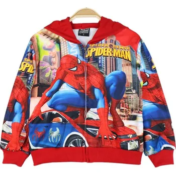 Chlapecký svetr Spiderman Chlapecká mikina SPIDERMAN, s kapucí (2-8 let) Barva: Červená, Velikost: M (4 roky)