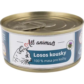 Krmivo pro kočku ALL ANIMALS CAT losos kousky 100 g