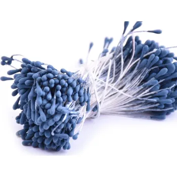 Květinové pestíky 2mm - matné Barva: tm. modrá