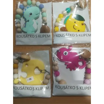 Hračka pro kojence Wendy made Kousátko na klipu Barva: citron