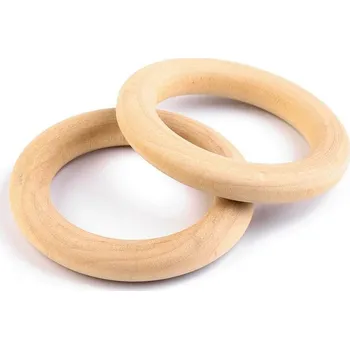 Dřevěný kroužek Ø33 mm - 5ks