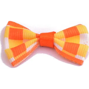 Stuha Mašličky 22x40mm kostkované, 4ks - - - VYBERTE VARIANTU Barva: oranžová