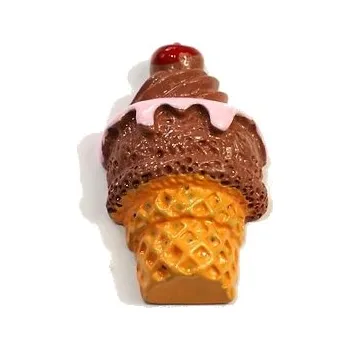 Dětské navlékací korálky Mini zmrzlina 14x23mm 1ks