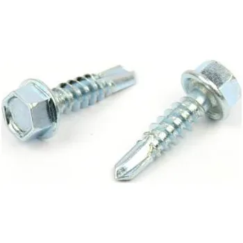 Šroub Samovrtný šroub do plechu 5,5x25 mm DIN 7504 K šestihranná hlava, zinek bílý (Samovrtný šroub do plechu se šestihrannou hlavou - TEX)