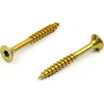 Vrut Univerzální vrut do dřeva 6x45/30 TORX zinek žlutý (Univerzální vrut TORX částečný závit)