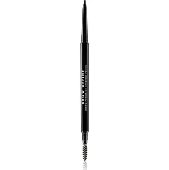 Tužka na obočí MUA Makeup Academy Brow Define precizní tužka na obočí s kartáčkem odstín Black 0.05 g