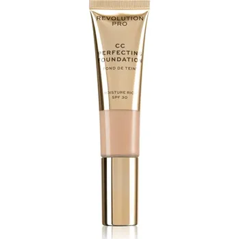 Make-up Revolution PRO CC Perfecting hydratační make-up s vyhlazujícím účinkem SPF 30 odstín F1 26 ml