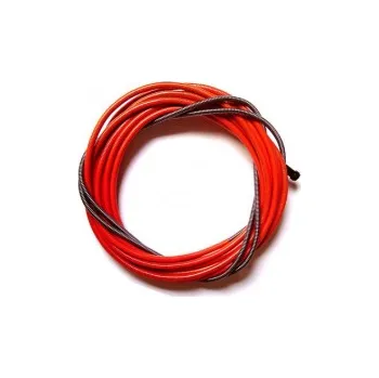 Příslušenství ke svářečce NO Bowden 2.0x4.5 červený 3/4/5m pro drát 1.0-1.2 díl_: 3,4 m