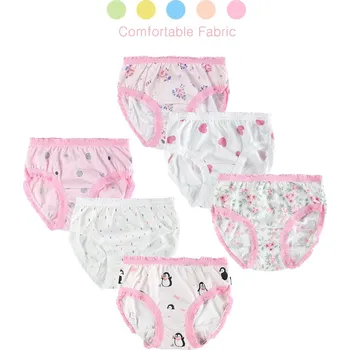 Dívčí bavlněné kalhotky (6 ks / bal. ) Velikost: 6T (4-5 let)