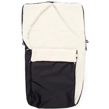 Fusak Vlnka Dětský fusak s ovčí vlnou, černý