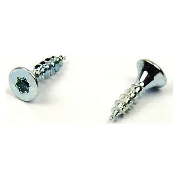 Dílna Univerzální vrut do dřeva 4x16 TORX zinek bílý (Vrut do dřeva, TORX, plný závit)